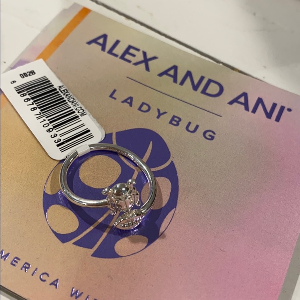 Alex & Ani ladybug ring